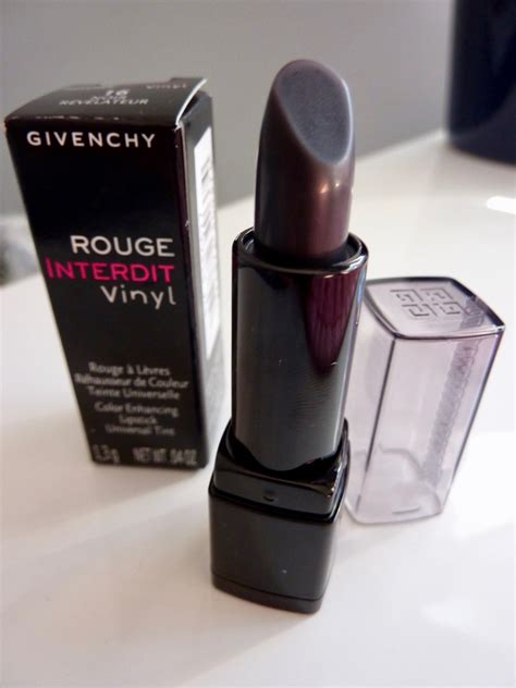 givenchy rouge interdit vinyl color enhancing lipstick which one better|Givenchy rouge interdit magic lipstick.